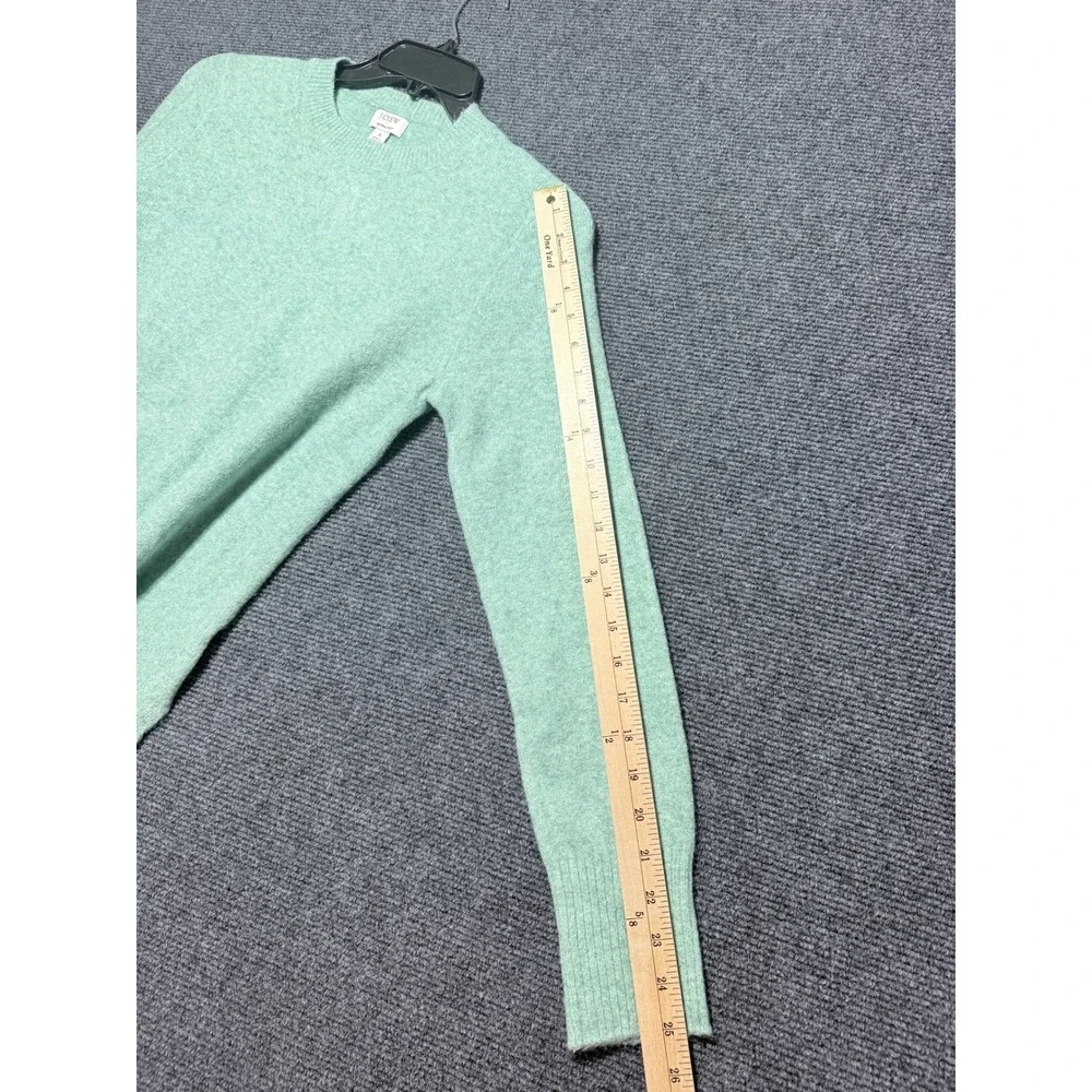J.Crew Sweater Women S Mint Green Excellent Extra-Soft Crewneck Wool Blend